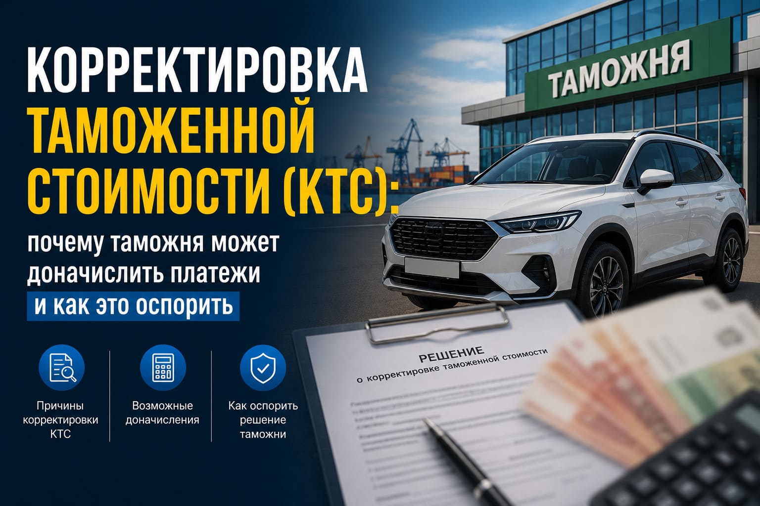 Корректировка таможенной стоимости (КТС): почему таможня может доначислить платежи и как это оспорить