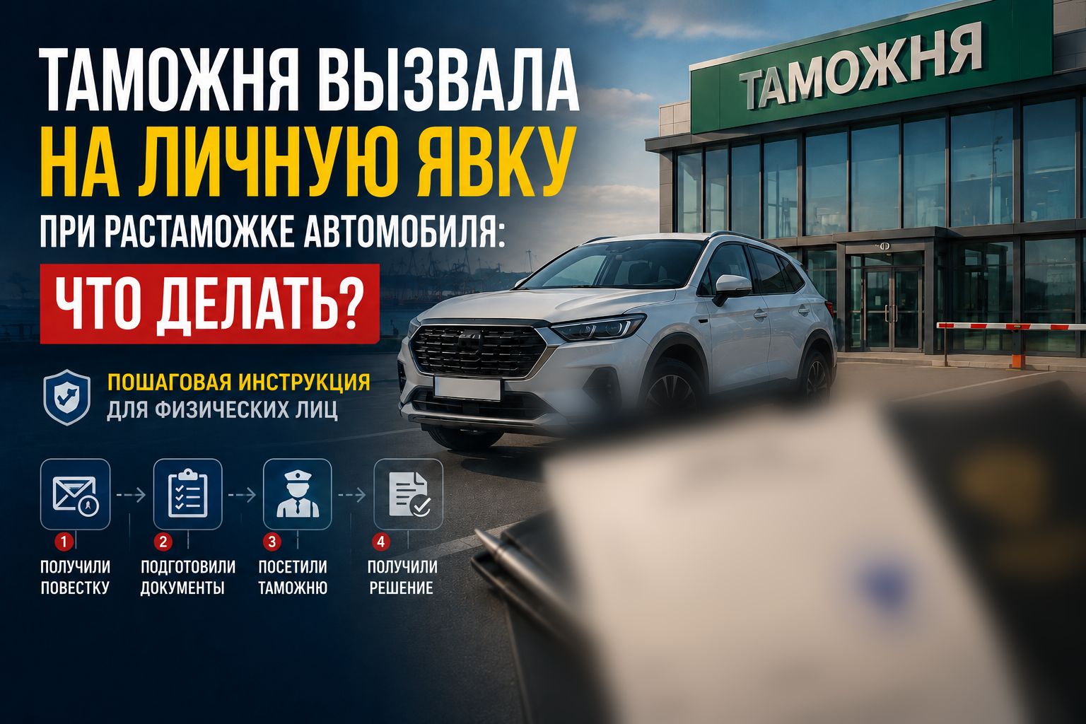 Таможня вызвала на личную явку при растаможке автомобиля: что делать? Пошаговая инструкция для физических лиц